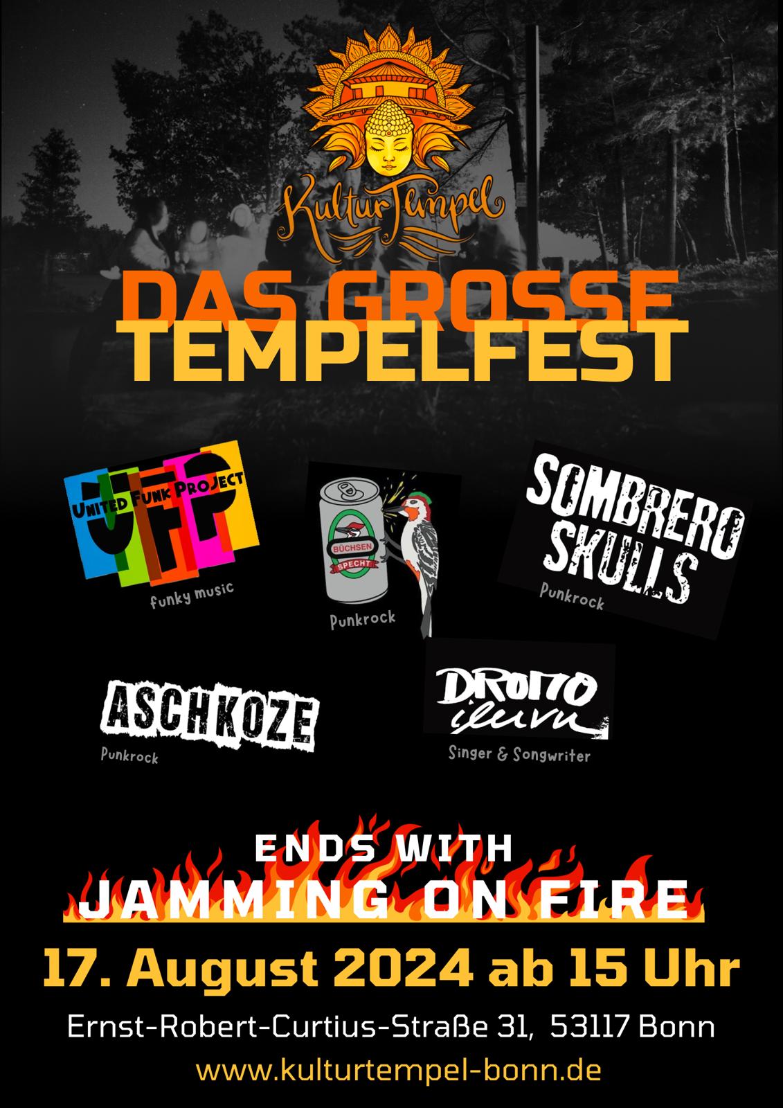 Flyer Kulturtempel Sommerfest